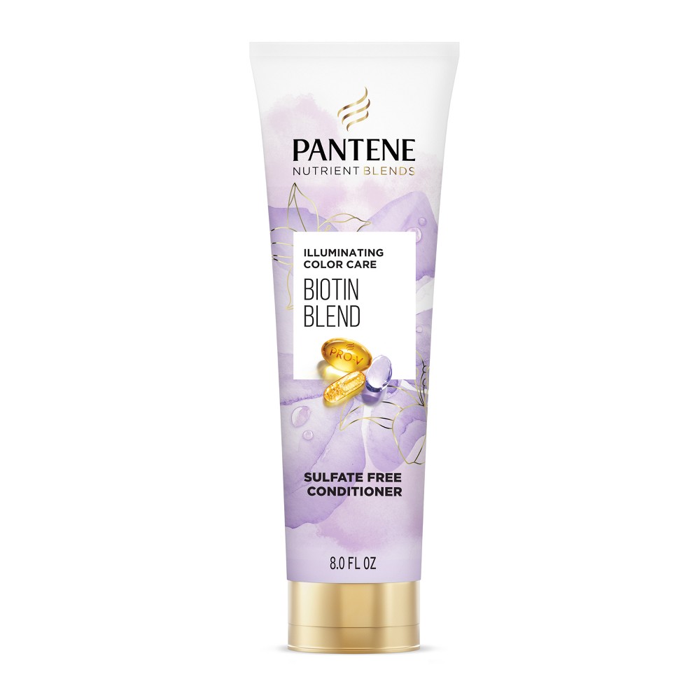 Photos - Hair Product Pantene Nutrient Blends Sulfate Free Illuminating Color Care Conditioner for Color Protection - 8.0 fl oz 