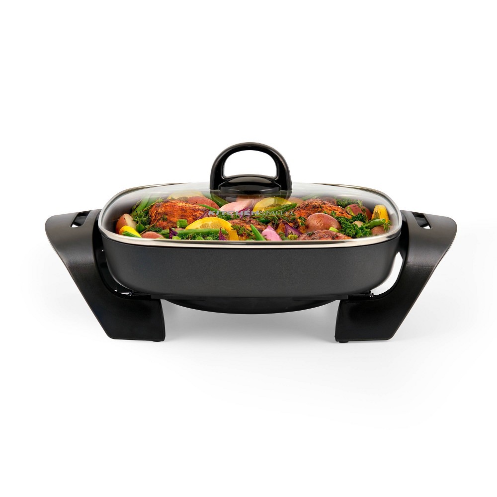 Photos - Pan KitchenSmith 15.55" Nonstick Electric Skillet Black