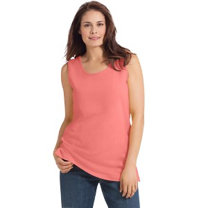 Woman Within Women's Plus Size Petite Perfect Scoopneck Tank - 1 of 4
