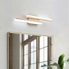Modern Gold&Black LED Vanity Light for Bathroom, 2-Bar Wall Sconce Fixture with Frosted Acrylic Shade - 2 of 4