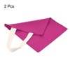 Unique Bargains Canvas Reusable Large Creative Washable Decoration Tote Bag 2 Pcs - 3 of 4