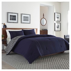 Navy Kingston Comforter Set (Twin) - Eddie Bauer , Blue
