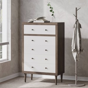 Christopher Knight Home Nystrom Mid-Century Modern 5 Drawer Dresser - 1 of 4