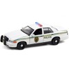2001 Ford Crown Victoria Police Interceptor White Miami Metro Police Dept Dexter TV Series 1/43 Diecast Model Car by Greenlight - 2 of 3