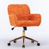 NicBex Luxury Velvet Swivel Office with Reclining Back,Chic Height Adjustable Ergonomics Computer Chair with Wheels,Versatile Vanity Chairs - 3 of 4
