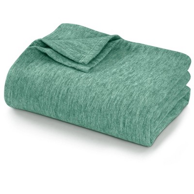 Tribeca Living Yarn Dyed Cotton Silk Oversized Blanket