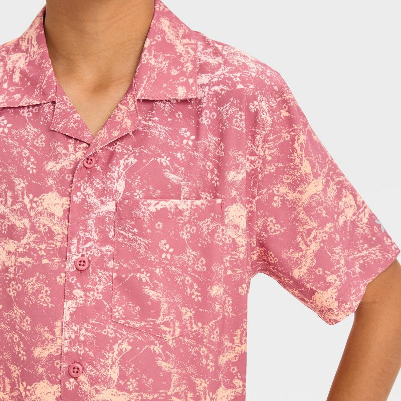 Boys' Printed Woven Shirt - All In Motion™, 3 of 4