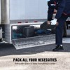 VEVOR Underbody Truck Box, 60"×17"×18" Pickup Storage Box, Heavy Duty Aluminum Diamond Plate Tool Box with Lock and Keys, Waterproof Trailer Storage - 4 of 4