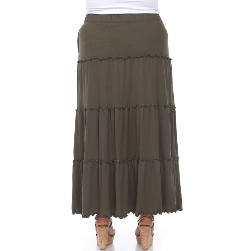 Plus Size Tiered Maxi Skirt, 3 of 6