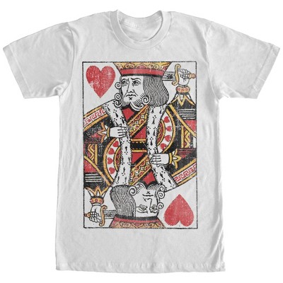 Men's Lost Gods Distressed King Of Hearts T-shirt : Target