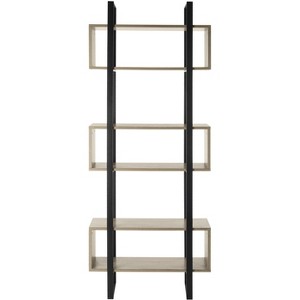 Adhara Etagere - FOX4278 - Light Brown/Black - Safavieh Couture - 1 of 4