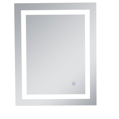 Elegant Lighting Helios 24in x 30in Hardwired LED mirror with touch sensor and color changing temperature 3000K/4200K/6400K
