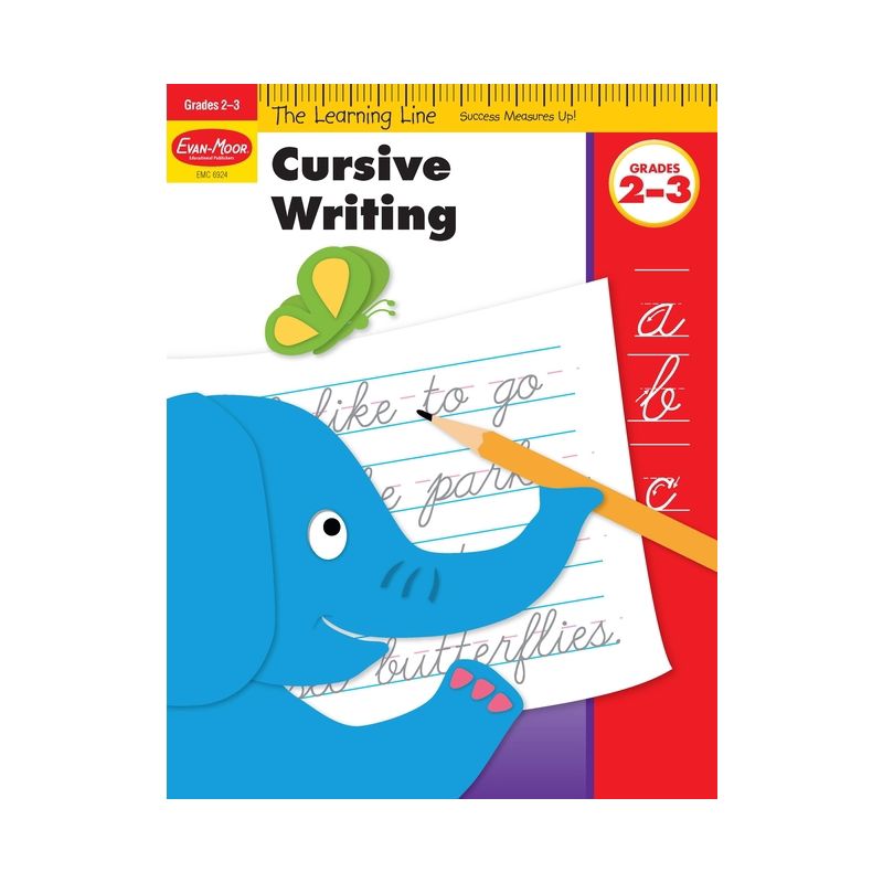 Learning Line: Cursive Writing, Grade 2 - 3 Workbook - by  Evan-Moor Educational Publishers (Paperback), 1 of 2