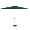 Island Umbrella 10' x 6.5' Rectangular Bimini Market Patio Umbrella Hunter Green: Outdoor, Water-Resistant, UV Protection - 2 of 4
