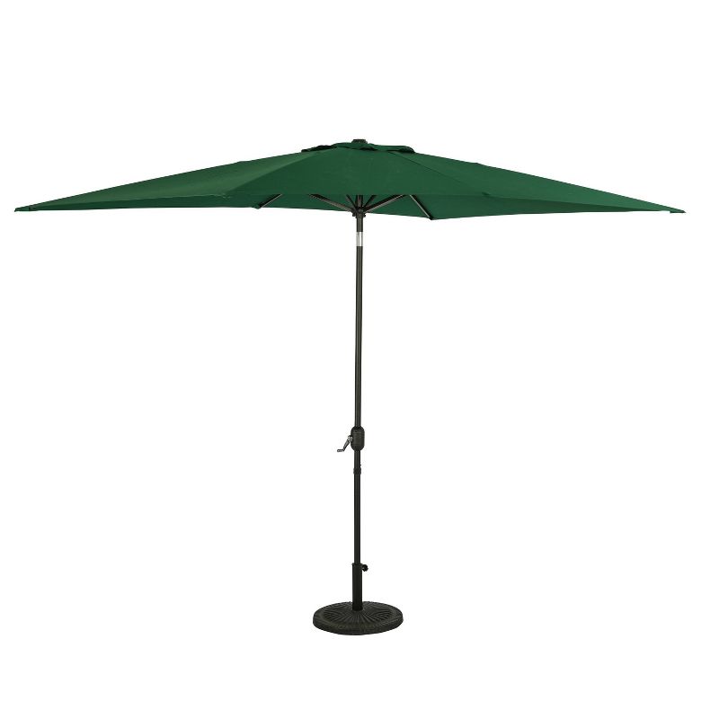 Island Umbrella 10&#39; x 6.5&#39; Rectangular Bimini Market Patio Umbrella Hunter Green, 2 of 12
