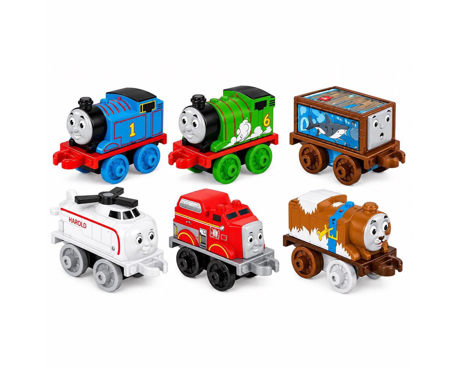 Fisher-Price Thomas & Friends Mini Trains- Set of 6 Trains (Styles May Vary)