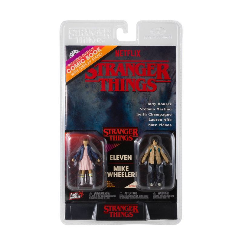 McFarlane Toys Page Puncher Stranger Things Comic Book &#38; Figure Eleven &#38; Mike Wheeler - 2pk, 3 of 12