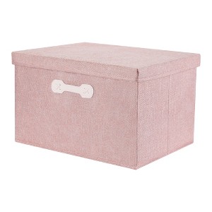 REGALWOVEN Collapsible Fabric Storage Bin with Lid and Handle for Shelves Closet 1 Pc - 1 of 4