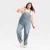Women's Relaxed Baggy Overalls - Wild Fable™ - 3 of 3
