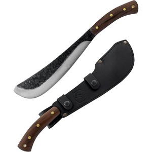 Condor Tool & Knife Pack Golok Machete Knife - 1075 High Carbon Steel Tactical Machete with a Walnut Handle - 0.2in Thick - 11in Blade - 28.8oz - 1 of 4