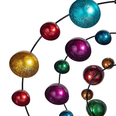 89" Multi-Color Iron Kaleidoscopic Kinetic Garden Stake