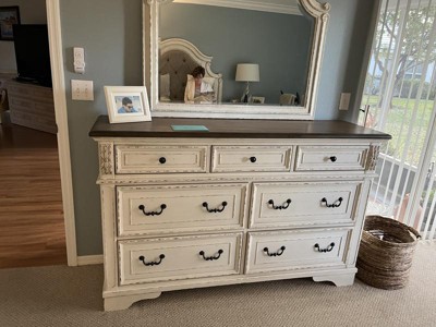 Realyn Dresser Chipped White - Signature Design By Ashley : Target