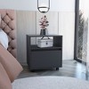 NicBex Nightstand with Drawers,Modern Side Table with Storage Space and Wood Frame,Bedside Table for Bedroom,Living Room - 2 of 4