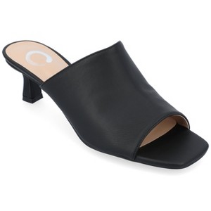 Journee Collection Womens Mercerr Slip On Open Toe Kitten Heel Pump - 1 of 4
