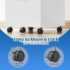 2-Drawer File Cabinet, Filing Cabinet for Home Office, Small Rolling File Cabinet, Printer Stand, Hanging File Folders, Modern Style - 4 of 4