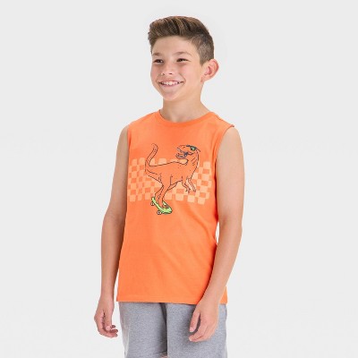 Boys' Graphic Tank Top - Cat & Jack™ Orange