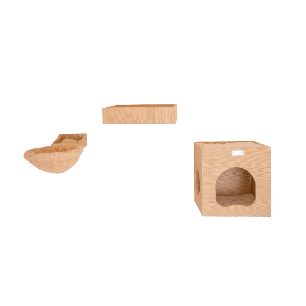 Photos - Other for Cats Armarkat Real Wood Wall Series Cat Tree with Condo, Perch, and Soft Perch 