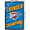Trends International NBA Oklahoma City Thunder - 2025 NBA Finals Team Logo Framed Wall Poster Prints - 3 of 4