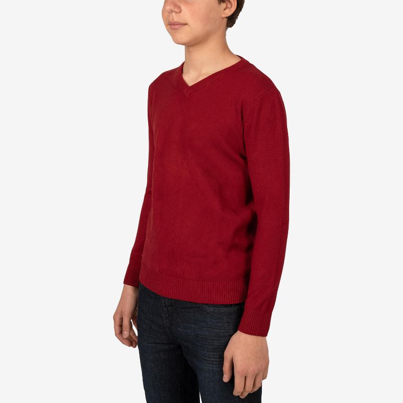 X RAY Boy's Basic V-Neck Sweater, 3 of 6