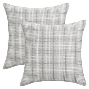 REGALWOVEN Plaid Decorative Check Soft Throw Pillow Covers  2 Pcs - 1 of 4