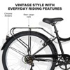 WEIZE Beach Cruiser Bike, 26 inch Commuter Bicycle for Adult 7-Speed Comfortable City Bikes with Rear Rack or Basket, Ergonomic Upright Design - 4 of 4