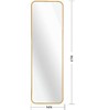 Lyngins Modern Rectangular Full Length Mirror – HD 4mm Distortion-Free Glass, Easy Wall Mount, Full Body Mirror/Wall Mirror Full Length for Bedroom - 4 of 4