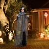 Whisen Halloween Classic Striped Clown Animatronic, Sound and Motion Activated, Light Up Eyes & Sounds - 2 of 4