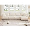 NicBex Couches for Living Room Single Deep Seat Sofa Couch Fabric Slip-covered Armchair with 1 Big Back Cushion and 2 Big Toss Pillows - 4 of 4