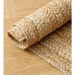 Racxily 2x3 Ft Jute Rug 100% Jute Natural Fiber,Ideal for Bedroom,Bathroom,Kitchen,Living Room - 1 of 4