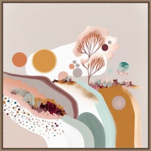 Amanti Art Happy Light Hills by Bella Eve Canvas Wall Art Print Framed - 1 of 4