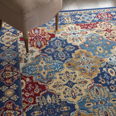 Grafix Traditional Persian Multicolor Synthetic Area Rug 3' x 5'