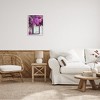 Stupell Industries I Am Enough Inspirational Phrase Purple Pink Flowers, 20" x 16" - 2 of 4