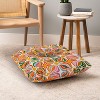 evamatise Abstract Flowers Summer Holiday Square Floor Pillow - Deny Desings - image 4 of 4