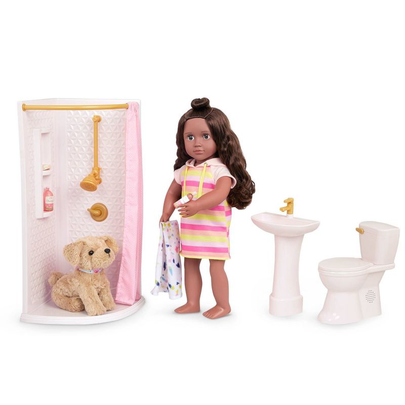 Our Generation Sweet Bathroom Accessory Set for 18&#34; Dolls, 3 of 13