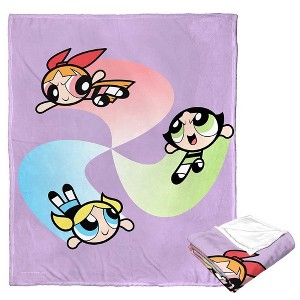 Cartoon Network Powerpuff Girls Super Swirl Silk Touch Throw Blanket 50x60 Inches - 1 of 4