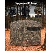 Hunting Blind for 4-6 People, 116"x58"x66"H, Pop-Up with 270° Windows & Silent Magnetic Door, Lightweight for Outdoor Hunting. - 2 of 4