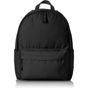 Paaaawaters Basics Backpack for School, Study, Travel, Durable Classic Design, Book Bag, Black - 1 of 4