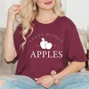 Simply Sage Market Women's Fresh Picked Apples Short Sleeve Graphic Tee - 2 of 4