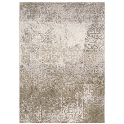 Oriental Weavers Nebulous 1330E Ivory/ Grey Indoor Area Rug - 5'3" x 7'6"
