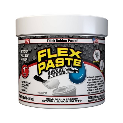 As Seen on TV 1lb Tub Super Thick Rubber Sealant Flex Paste White